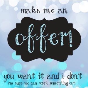 All offers considered! Make me an offer today!😍